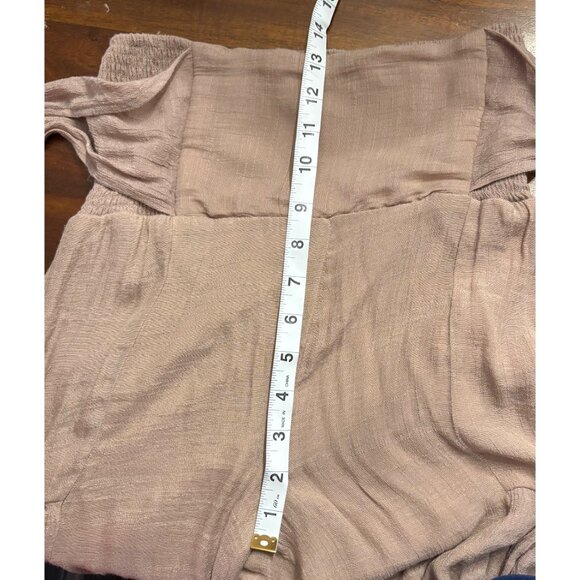 Hyfve Womens Smocked Waist Tiered Wide Leg Pants With Tie Waist Womans Size S - Picture 5 of 6